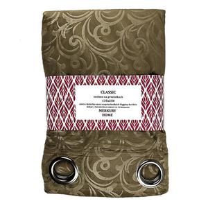 Záves Classic na priechodkách 135x250 svetlohnedá Merkury Home vyobraziť