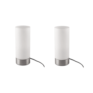 LIVARNO home Stolná LED lampa s dotykovou funkciou (valcový tvar), 2 kusy vyobraziť