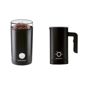 SILVERCREST® Elektrický mlynček na kávu SKME 180 C2 + Napeňovač mlieka SMAS 500 D4 vyobraziť