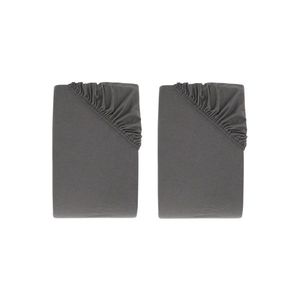 LIVARNO® Džersejová napínacia plachta Premium, 90 – 100 x 200 cm, sivá, 2 kusy vyobraziť