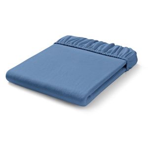 Napínacie prestieradlo z česanej bavlny, svetlomodré, štandardná veľkosť vyobraziť