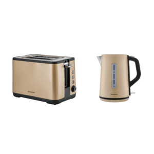 SILVERCREST® Hriankovač STS 850 F3/SOTS 850 F3, champagne + Rýchlovarná kanvica, 1, 7 l, champagne vyobraziť