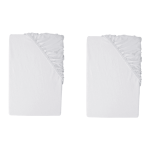 LIVARNO® Napínacia džersejová plachta, 90 – 100 x 200 cm, sivá, 2 kusy vyobraziť