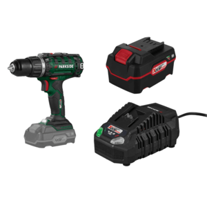 PARKSIDE® Aku vŕtací skrutkovač PABS 20-Li I9 + Akumulátor 20 V/4 Ah PAP 20 B3 + Nabíjačka akumulátora 20 V/4, 5 A PLG 20 C3 vyobraziť