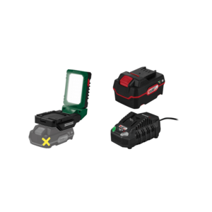 PARKSIDE® Aku LED lampa 20 V PLLA 20 Li A1 + Akumulátor 20 V/4 Ah PAP 20 B3 + Nabíjačka akumulátora 20 V/4, 5 A PLG 20 C3 vyobraziť