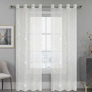 Záclona E6224 biely 300 Tovar na mieru vyobraziť