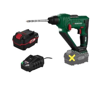 PARKSIDE® Aku vŕtacie kladivo PABH 20-Li D4 + Akumulátor 20 V/4 Ah + Nabíjačka 20 V/4, 5 A vyobraziť
