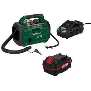 PARKSIDE® Aku kompresor a pumpa PKA 20-Li D3 + Akumulátor 20 V/4 Ah + Nabíjačka 20 V/4, 5 A vyobraziť