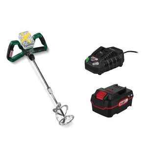 PARKSIDE® Aku miešač farieb a malty PFMRA 20-Li A1 + Akumulátor 20 V/4 Ah + Nabíjačka 20 V/4, 5 A vyobraziť