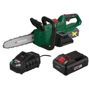 PARKSIDE® Aku reťazová píla PAKS 20-Li E5 + Smart akumulátor 20 V/4Ah + Nabíjačka 20 V/4, 5 A vyobraziť