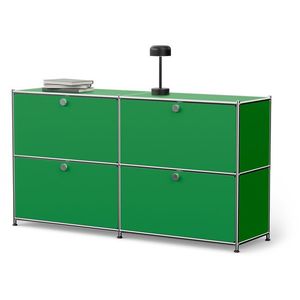 Kovová odkladacia skrinka »CN3« s výklopnými priečinkami, zelená vyobraziť