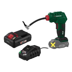 PARKSIDE® Aku kompresor PAK 20-Li B2 + Smart akumulátor 20 V/4Ah + Nabíjačka 20 V/4, 5 A vyobraziť