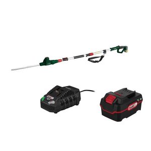 PARKSIDE® Aku teleskopické nožnice na živý plot PTHSA 20-Li D5 + Akumulátor 20 V 4 Ah + Rýchlonabíjačka 20 V 4, 5A vyobraziť