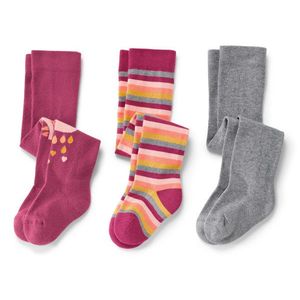 Pančuchové nohavice pre bábätká, 3 páry, ružové vyobraziť