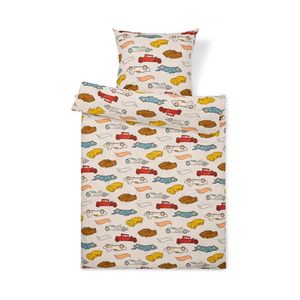 Detská posteľná bielizeň z renforcé »Hot Wheels«, štandardná veľkosť vyobraziť