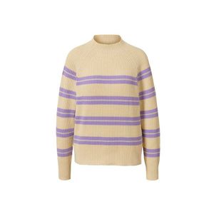 Prúžkovaný pletený pulóver vyobraziť