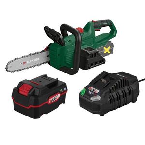PARKSIDE® Aku reťazová píla PAKS 20-Li E5 + Akumulátor 20 V 4 Ah + Rýchlonabíjačka 20 V 4, 5A vyobraziť