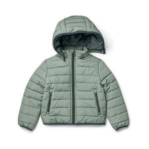 Detská prešívaná bunda, zelená vyobraziť