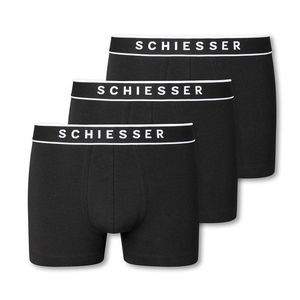 Boxerky SCHIESSER s biobavlnou, 3 ks, čierne vyobraziť