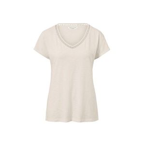 Tričko zo zmesi modalu, krémovobiele vyobraziť