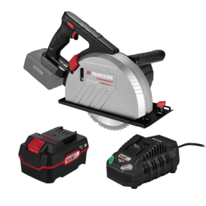 PARKSIDE PERFORMANCE® Aku ručná kotúčová píla na kov PPMSA 20-Li A1 + Rýchlonabíjačka akumulátora 20 V/4, 5 A + Akumulátor 20 V/4 Ah vyobraziť