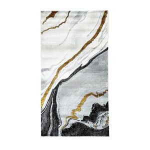 Koberec Frisee Diamond 1, 6/2, 3 A0050 čierna/zlatá vyobraziť