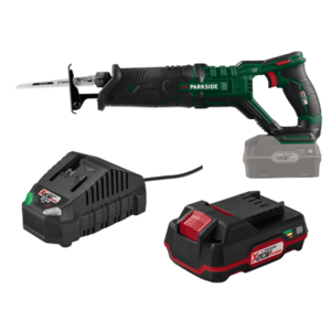 PARKSIDE® Aku chvostová píla 20 V PSSA 20-Li B2 + Akumulátor 20 V/2 Ah PAP 20 B1 + Nabíjačka na akumulátor 20 V/2, 4 A PLG 20 C1 vyobraziť