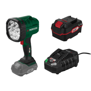 PARKSIDE® Aku LED ručný reflektor 20 V PHLA 20-Li A1 + Akumulátor 20 V/4 Ah PAP 20 B3 + Nabíjačka akumulátora 20 V/4, 5 A PLG 20 C3 vyobraziť