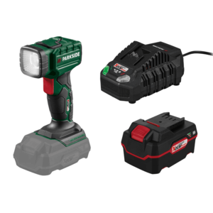 PARKSIDE® Aku LED ručná lampa 20 V PLHLA 20 Li A1 + Akumulátor 20 V/4 Ah PAP 20 B3 + Nabíjačka akumulátora 20 V/4, 5 A PLG 20 C3 vyobraziť