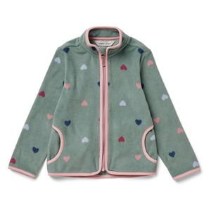 Detská flaušová bunda, srdcia vyobraziť