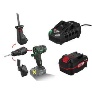 PARKSIDE® Aku kombinované náradie PKGA 20-Li C2 + Akumulátor 20 V/4 Ah PAP 20 B3 + Nabíjačka akumulátora 20 V/4, 5 A PLG 20 C3 vyobraziť