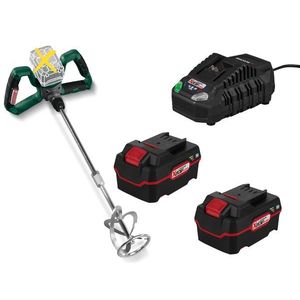 PARKSIDE® Aku miešač farieb a malty PFMRA 20-Li A1 + Akumulátor 20 V 4 Ah + Nabíjačka akumulátora 20 V/4, 5 A vyobraziť