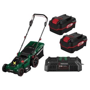 PARKSIDE® Aku kosačka PRMA 40-Li D2 + Akumulátor 20 V 4 Ah, 2 kusy + Dvojitá nabíjačka na akumulátor 20 V 4, 5 A vyobraziť