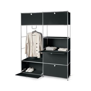 Kovový skriňový systém »CN3«, čierny vyobraziť