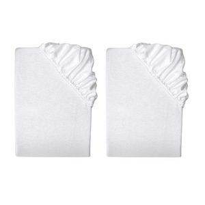 LIVARNO home Napínacia plachta z jemného flanelu, biela, 90 – 100 x 200 cm, 2 kusy vyobraziť