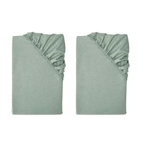 LIVARNO home Napínacia plachta z jemného flanelu, zelená, 90 – 100 x 200 cm, 2 kusy vyobraziť