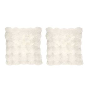 LIVARNO® Dekoratívny vankúš Premium, biely, 45 x 45 cm, 2 kusy vyobraziť