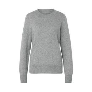 Pletený pulóver s kašmírom, sivý s melírom vyobraziť