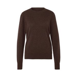 Pletený pulóver s kašmírom, hnedý vyobraziť