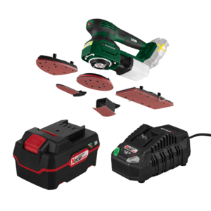 PARKSIDE® Aku multifunkčná brúska 3 v 1 PMSA 20-Li A1 + Akumulátor 20 V/4 Ah + Nabíjačka akumulátora 20 V/4, 5 A vyobraziť