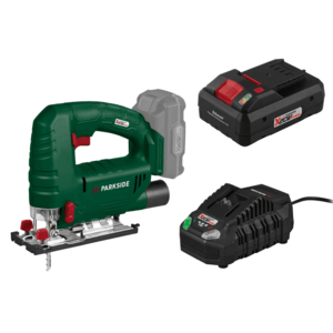 PARKSIDE® Aku priamočiara píla PSTA 20-Li A1 + Smart akumulátor 20 V/4 Ah PAPS 204 A1 + Nabíjačka akumulátora 20 V/4, 5 A PLG 20 C3 vyobraziť