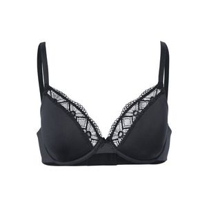 Podprsenka s kosticami, čierna vyobraziť