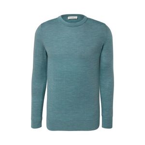 Pulóver z vlny merino, svetlomodrý s melírom vyobraziť