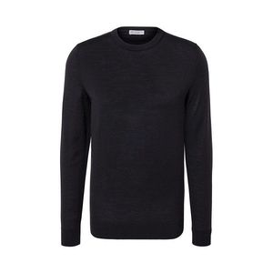Pulóver z vlny merino, čierny vyobraziť