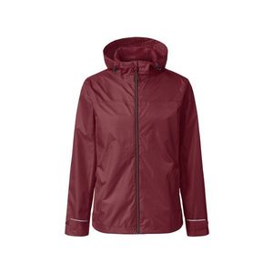 Bunda do dažďa, vínovočervená vyobraziť