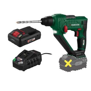 PARKSIDE® Aku vŕtacie kladivo 20 V PABH 20-Li D4 + Smart akumulátor 20 V/4Ah + Nabíjačka akumulátora 20 V/4, 5 A vyobraziť