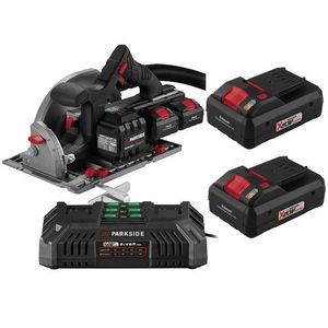 PARKSIDE PERFORMANCE® Aku ručná kotúčová píla PPHKSA 40- Li A1 + Smart akumulátor 20 V/4Ah, 2 kusy + Dvojitá nabíjačka 20 V/4, 5 A vyobraziť