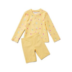 Detská súprava s ochranným UV faktorom 80, žltá vyobraziť