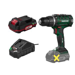 PARKSIDE® Aku vŕtací skrutkovač PABS 20-Li I9 + Akumulátor 20 V 2 Ah + Nabíjačka na akumulátor 20 V/2, 4 A vyobraziť