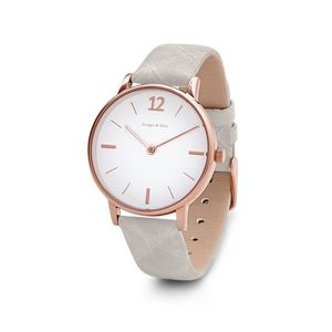 Náramkové hodinky s koženým remienkom vyobraziť